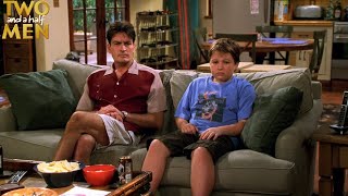 Two and a Half Men S04E07 Repeated Blows to His Unformed Head  Review [upl. by Rucker]