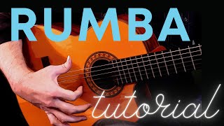 Rumba Flamenca  Guitar Tutorial  How to Play Picado Rasgueo and Rumba Patterns [upl. by Winwaloe182]