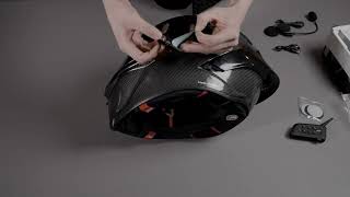 EJEAS V Series Product Installation to Helmet Tutorial  V7V6 PROV4 PLUS [upl. by Akemal]