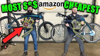 I Bought the Cheapest and Most Expensive Motorized Bike kits from Amazon [upl. by Inalawi]