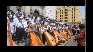 ADIT HOMENAJE A JAUJA CONCIERTO DE 16 ORQUESTAS ATRIO DE LA CATEDRAL DE LIMA [upl. by Euqenimod121]