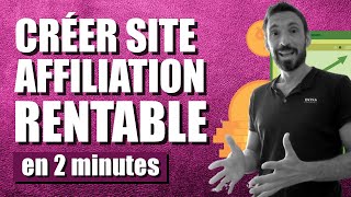 HACK ChatGPT  CRÉER UN SITE DAFFILIATION RENTABLE EN 2 MINUTES [upl. by Bobbie]