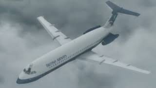 British airways flight 5390  incident animation [upl. by Todd]