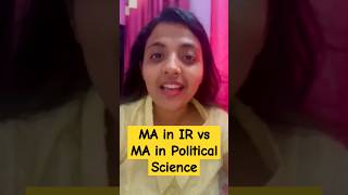 MA in International Relations vs MA in Political Science shorts ugcnet [upl. by Seaddon]