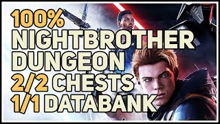 Dathomir Nightbrother Dungeon 100 Explored Chests Secrets and Echo Star Wars Jedi Fallen Order [upl. by Ancelin]