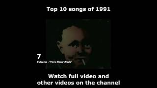 Top 10 songs of 1991 [upl. by Asiled]