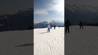 MAYRHOFEN Zillertal Austria  Favourite Blue Ski Run  Spring March 2022  GoPro Hero 8 [upl. by Strickman]