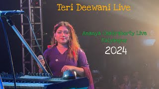 Teri Deewani Live Performance Ananya Chakraborty night at Kalyanpur 2024Live [upl. by Cecilio]