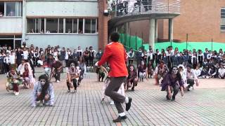 My students performing quotThrillerquot from Michael Jackson at Ciudad de Bogotá School on June13th 2013 [upl. by Vorfeld]