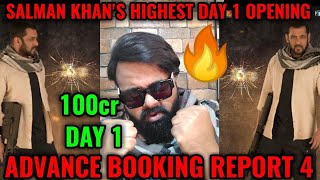 TIGER 3 ADVANCE BOOKING REPORT 4  TIGER 3 BOX OFFICE COLLECTION DAY 1  SALMAN KHAN  CRAZY [upl. by Aislehc548]