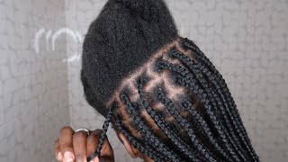 COMO FAZER AS BOX BRAIDS  Tenta esse MÉTODO [upl. by Hodgson]