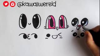 HOE TEKEN JE KAWAII OGEN [upl. by Amador]