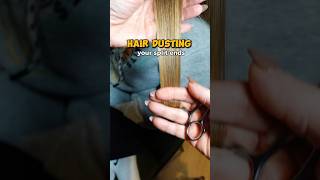 HAIR DUSTING How to do it 🙌 [upl. by Ileyan318]