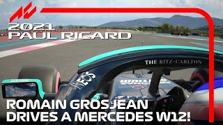 Mercedes Makes Happy to Romain Grosjean  Private Test at Paul Ricard  assettocorsa [upl. by Dust]