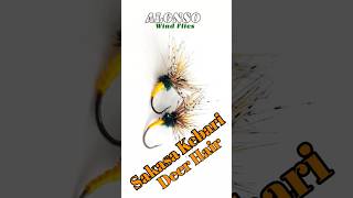 Fly tying Dry fly deer hair and partridge feather Sakasa Kebari Deer Hair [upl. by Nilre]