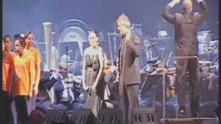 Andrea Bocelli and Sandy live in Belo Horizonte  Brazil quotVivo per Leiquot and quotCon te Partiróquot [upl. by Willem]