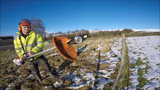 Gravel driveway and strimming with stihl fs 94 rc part 2 [upl. by Novel]