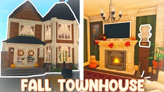 Building a Fall Townhouse in Bloxburg [upl. by Castle]