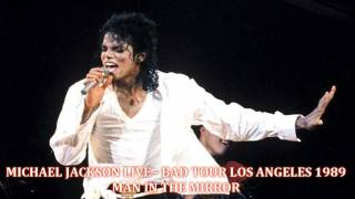 Michael Jackson  Bad Tour LA January 27th 1989  Man In The Mirror Amateur Audio HQ [upl. by Onailime]