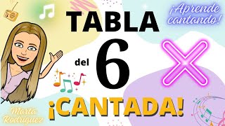 TABLA DEL 6 ✖️ CANCIÓN 🎶 SÚBEME LA RADIO ENRIQUE IGLESIAS  MULTIPLICAR CANTANDO [upl. by Pierrette]