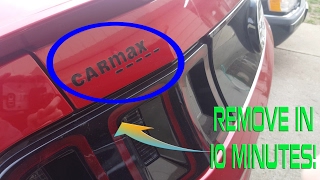 How To Remove StickerDecals CARMAX Sticker in Minutes [upl. by Neirda]