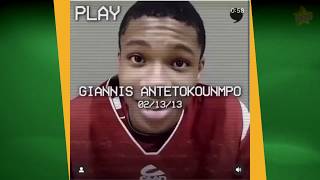 Freak Flashback Giannis Antetokounmpo interviewed before the 2013 NBA Draft [upl. by Abbate947]