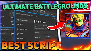 Ultimate Battlegrounds Script GUI  Hack Auto Farm Kill Aura Aim Lock And More PASTEBIN 2024 [upl. by Enrahs221]