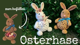 Osterhase häkeln🐰als Osternest 🌸 [upl. by Schott]