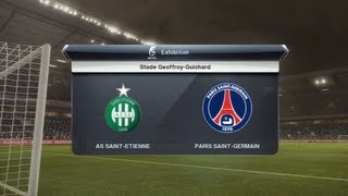 AS SaintEtienne  Paris SG PES 2013  Ligue 1 20122013 29ème Journée  CPU Vs CPU [upl. by Goldston]