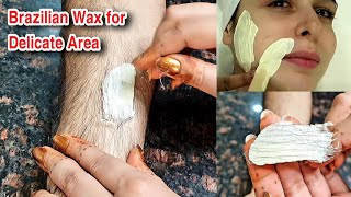 Painless Wax For Delicate Area Face Under ArmsLegs  Reduce Hair Growth with Waxing [upl. by Ardnovahs]