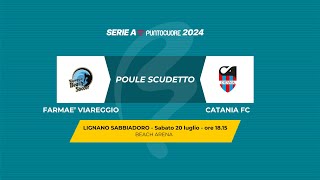 Beach Soccer 2024 Serie A Poule Scudetto  FARMAE VIAREGGIO  CATANIA FC [upl. by Gunn]