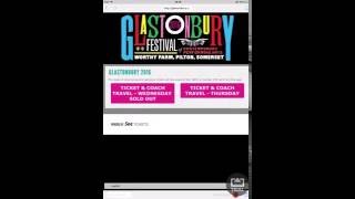 The Refreshinator in the Glastonbury tickets resale FULL video 10 seconds onto site [upl. by Wahkuna]