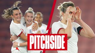 Hear The Crowd Roar Lionesses Put 8 Past North Macedonia  England 80 North Macedonia  Pitchside [upl. by Iasi211]