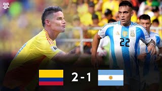 COLOMBIA VENCE A ARGENTINA  COLOMBIA 2 ARGENTINA 1  ELIMINATORIAS CONMEBOL 2026 [upl. by Yolande]