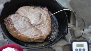 Big Horn Outdoor Pizza Oven Thickcut Rump Steak [upl. by Comethuauc]