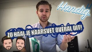 ZO haal je kaarsvet overal uit 🕯  HANDIG [upl. by Nelloc]