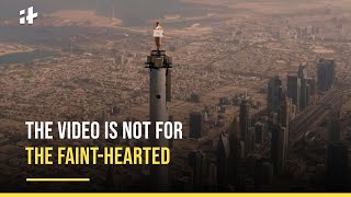 Meet The Woman Who Stood On Top Of Burj Khalifa In Viral Emirates Ad [upl. by Kcirdderf]