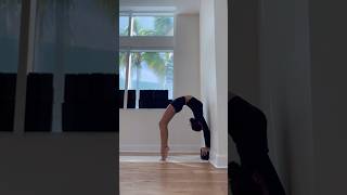 drop back practice backbends yoga flexibility dropback yogatutorial wheelpose dropbackwheel [upl. by Maier]