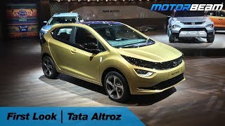 Tata Altroz amp Altroz EV  First Look  MotorBeam [upl. by Eidna]