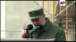 Fidel Castro gives longest speech of his public comeback [upl. by Faye]