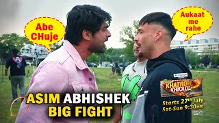 Khatron Ke Khiladi 14 NEW PROMO Asim Riaz Big Fight With Abhishek Kumar Rohit Shetty Angry Asim Out [upl. by Larisa]