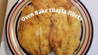 How to cook Oven bake Tilapia fillets  Crispy amp delicious😀 Healthy recipe [upl. by Elad107]