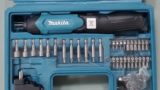 Makita Battery Powered Screwdriver DF001DW with 100pcs Bits [upl. by Egroej484]