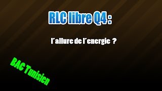 04RLC libres  tracer lallure de la courbe de lenergie [upl. by Phelips]