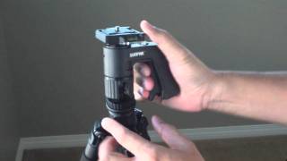 SunPak 6000PG Pistol Grip Ball Head on a Dolica Proline B100 Tripod [upl. by Alrahs915]