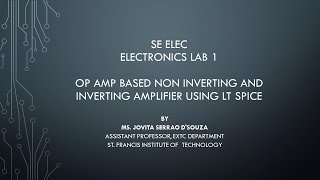 Operational Amplifier OP AMP based Non Inverting and Inverting Amplifier using LT Spice [upl. by Patt]