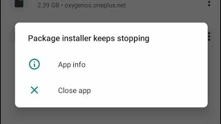 How To Fix Package Installer Keeps stopping problem Android  Package Installer Has Stopped [upl. by Analad]