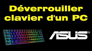 Comment déverrouiller le clavier dun ordinateur portable Asus [upl. by Nevanod501]