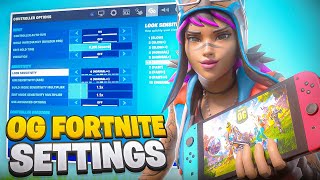 NEW Best OG Fortnite Season Nintendo Switch SETTINGS  Sensitivity Guide [upl. by Harmony678]