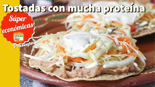 ¡Comida completa y con mucha proteína EN UNA TOSTADA Súper económica  Cocina Vegan Fácil [upl. by Einon785]